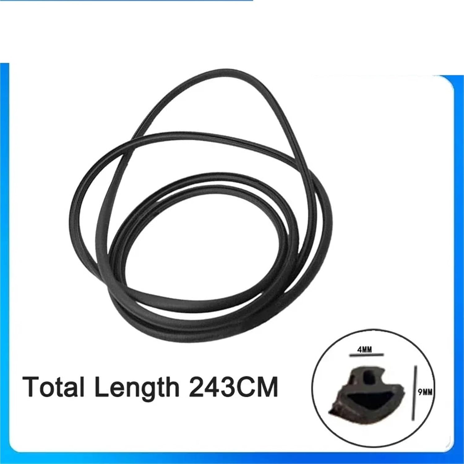 Car Sunroof Glass Seal Gasket Rubber Black 8E0877297