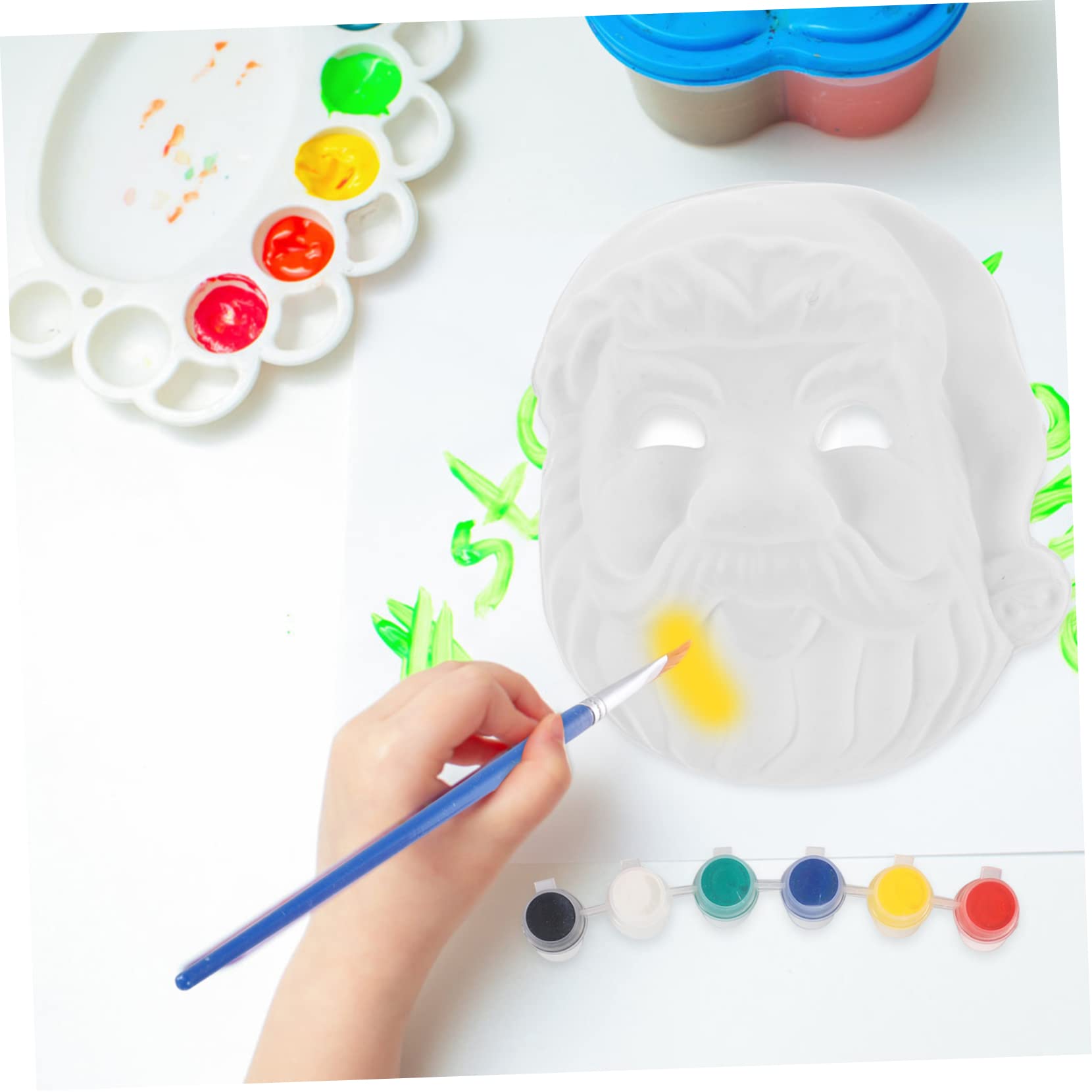 VICASKY 30pezzi Maschere Per Decorazioni Natalizie Maschere Mano Vuote e Personalizzabili Per e Attività Creative