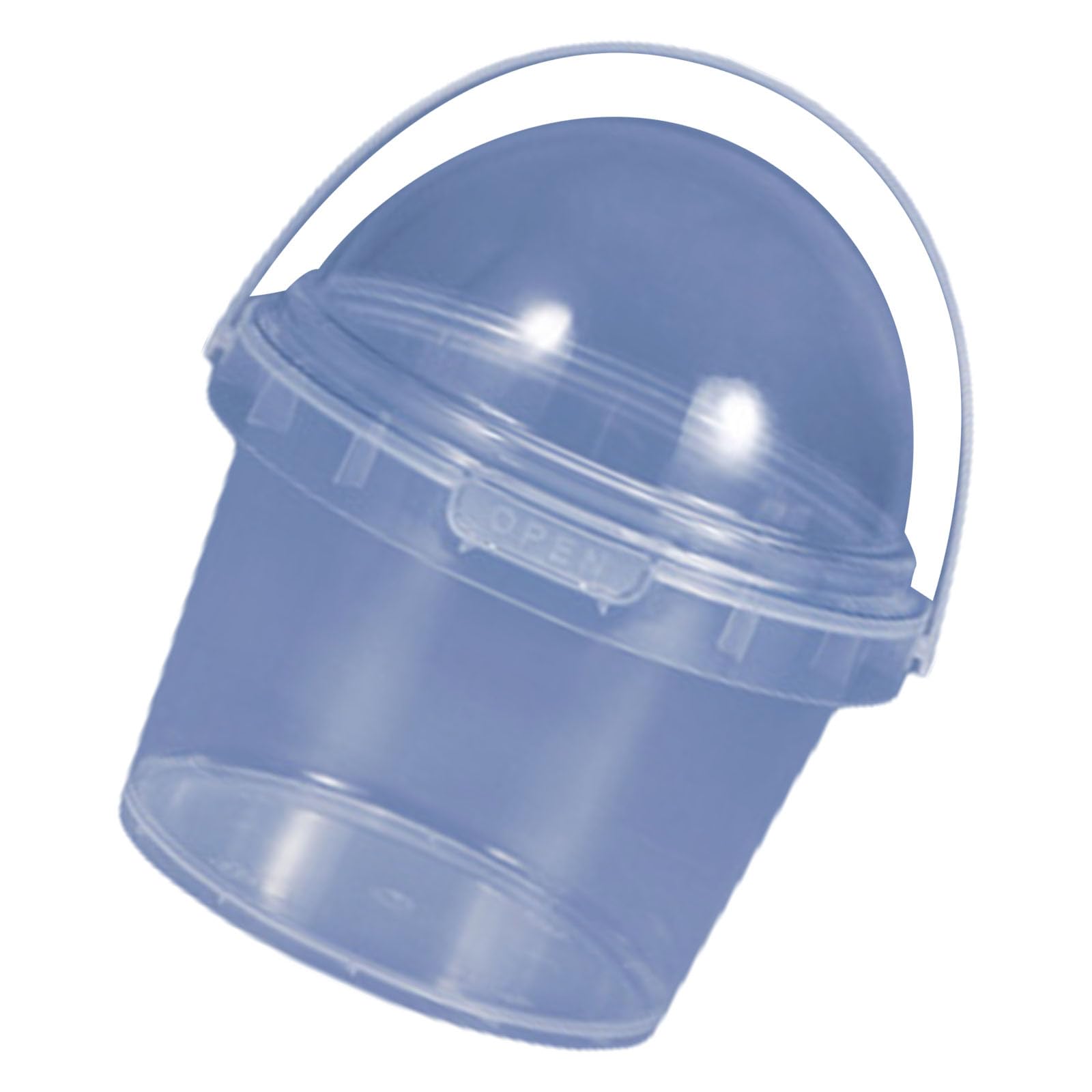 Msioytog Leakproof Food Grade Bin with Visible Contents Commercial Grade Storage Solution for Dry Goods Takeout Meals Leak Proof Bucket