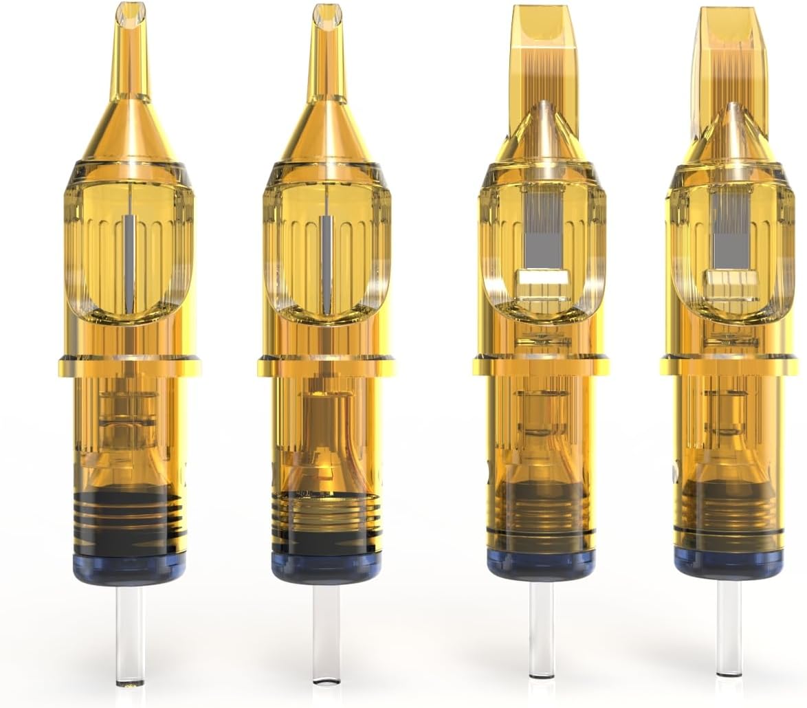 13M1 Tattoo Cartridge Needles 20pcs, YILONG Standard 0.35mm Disposable Tattoo Needle for Tattoo Pen Rotary Machine