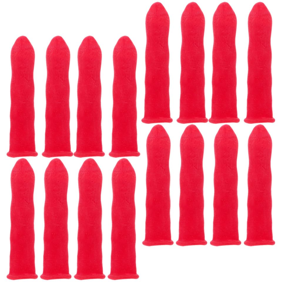 30 tapas para sellado de tubos de masilla rojas miniatura 6