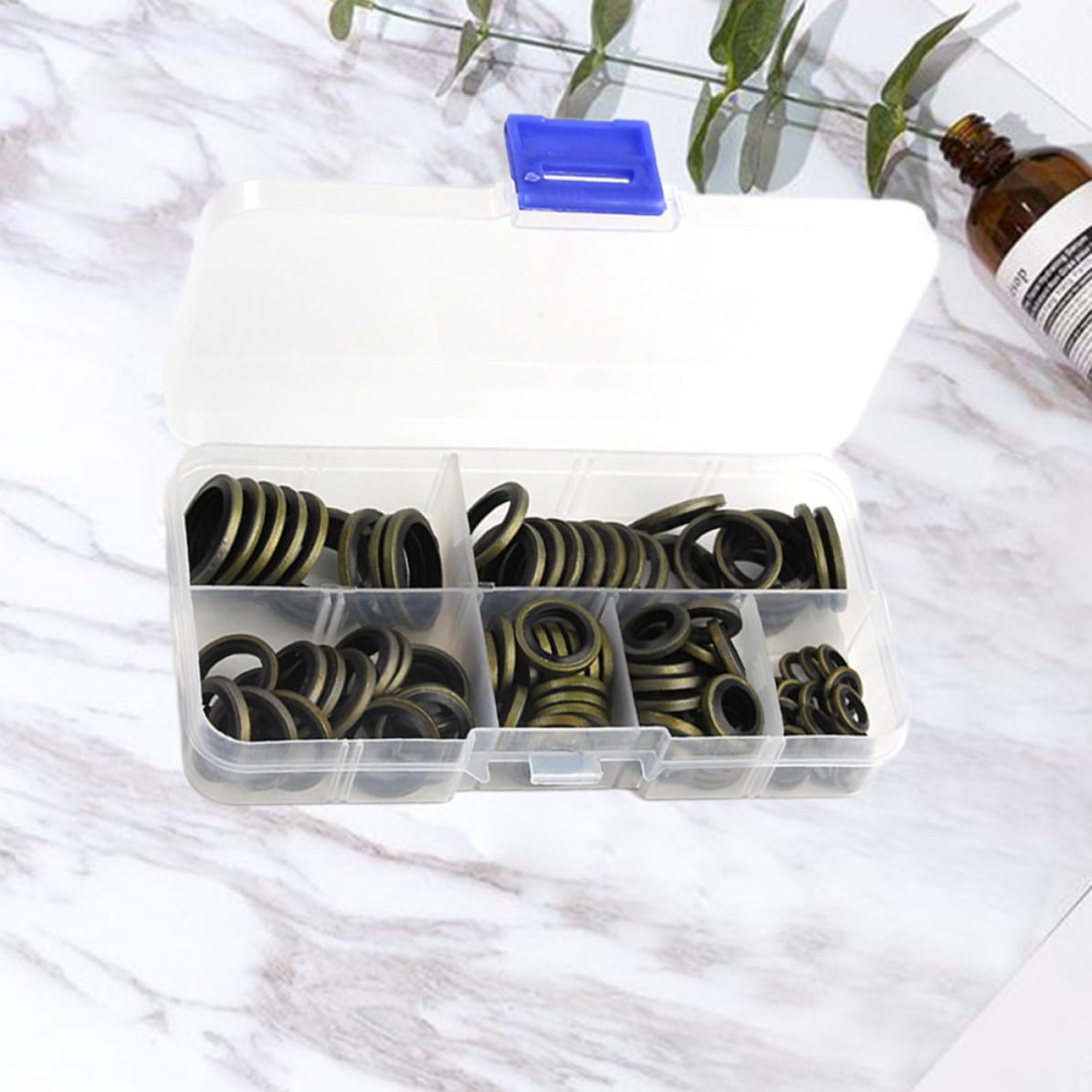 Galvanized Combination Washer 100pcs M6- Metal Sealing Washers