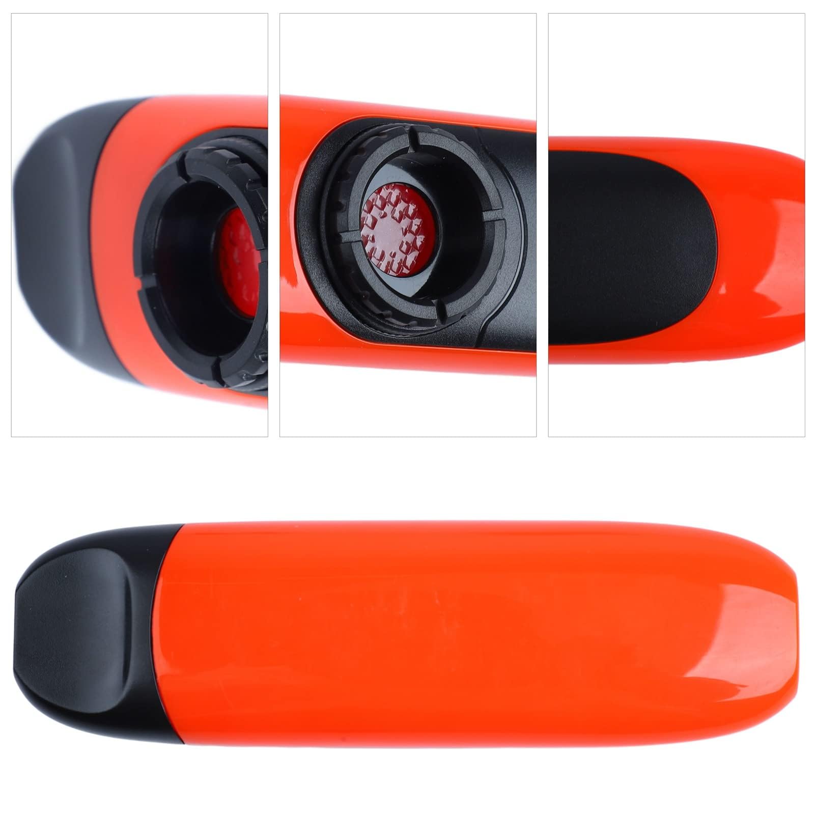 Kazoo Elettrico Professionale da 11 cm, Set Portatile Facile da Usare con Pickup a Membrana e Registratore (Arancia)
