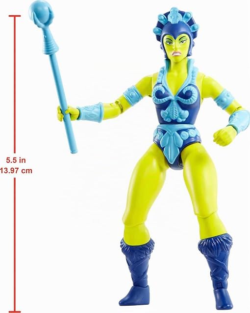 Foto 3 de 5 de Masters of The Universe Origins Evil Lyn, Figura de acción para niños y niñas +6 años (Mattel GNN90)