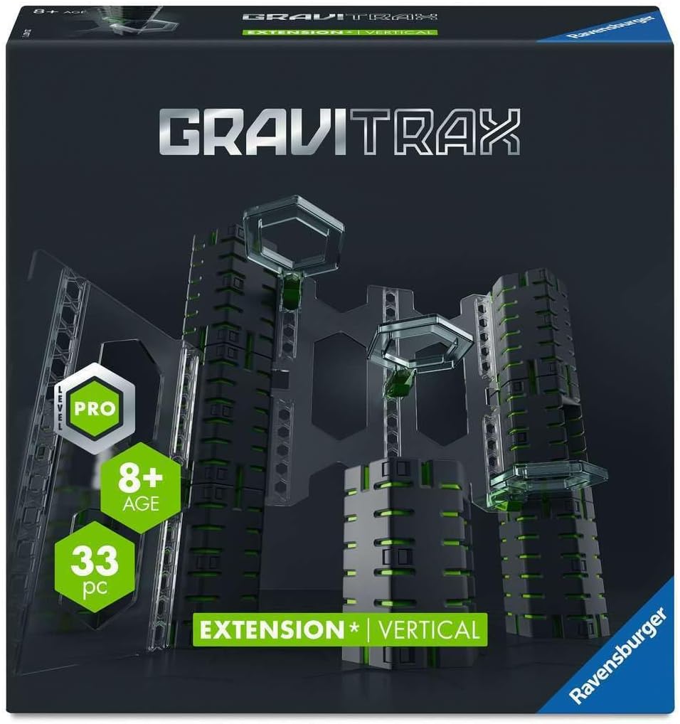 GraviTrax PRO: Vertical Expansion Set - Advanced Marble Run STEM Toy | EncourAgess Experimentation and Creativity | Compatible with All GraviTrax Systems | Gift for Kids Ages 8+