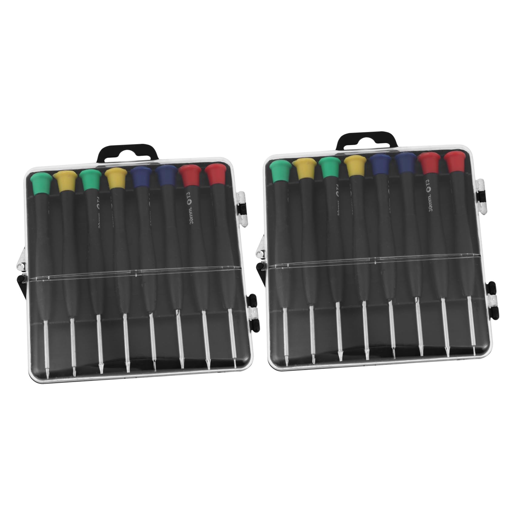 FELTECHELECTR 16 Pcs Clock Screwdriver Flathead Screwdrivers Mini Barometer Vanadium Steel Screwdrivers Watch Maintenance Tools Jewelry Kits Precision Chrome Vanadium Alloy Steel Set