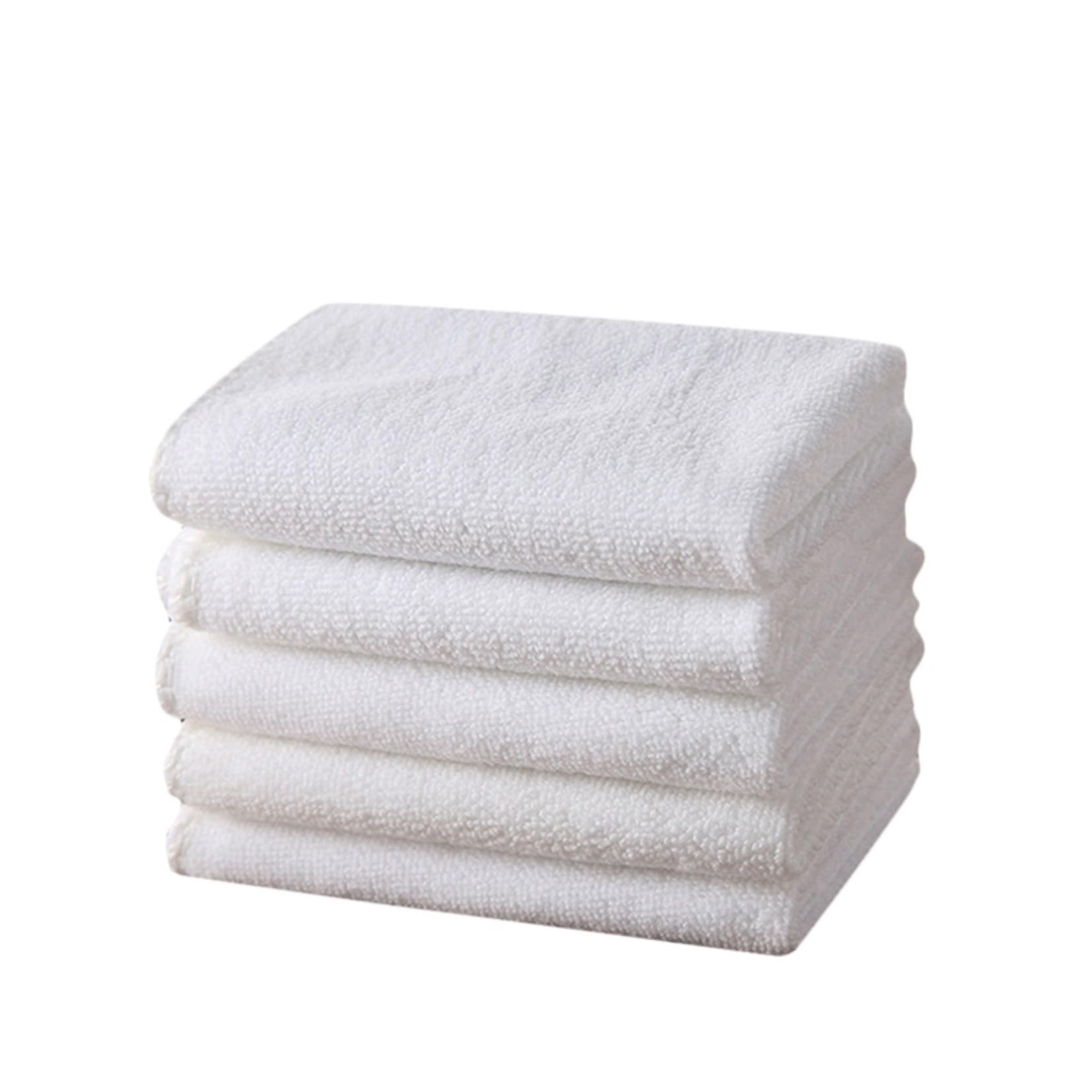 Serviettes visage coton blanc 30x30 cm lot de 10 Ciieeo pour la maison