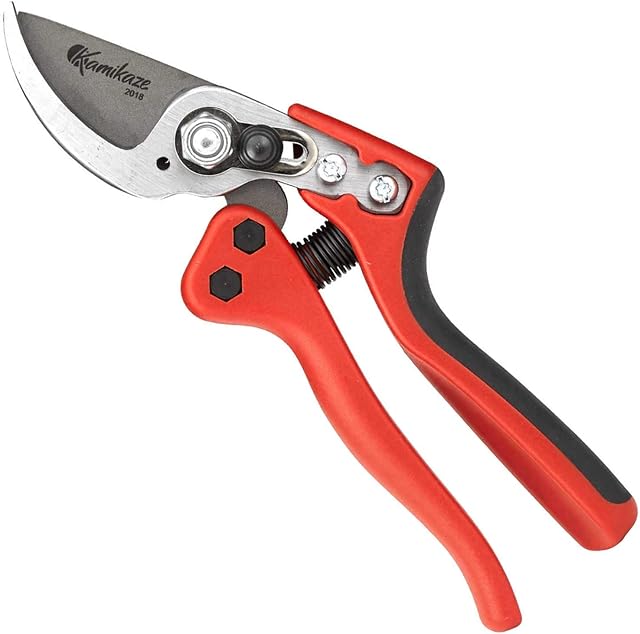 EZ Kut Kamikaze Force Bypass Pruning Shears Heavy Duty - Best Pruners for Gardening and Gardening Gifts for Women and Men - Gardening Hand Tools with a since 1988