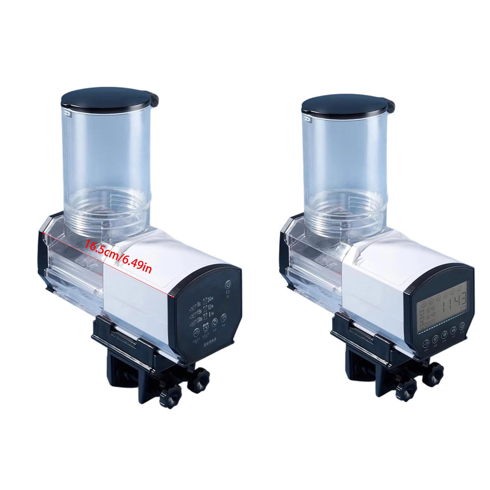 Mangeoires automatiques pour poissons - 6 modèles d'alimentation - Grande capacité - Alimentations à piles - Pour les amateurs de poissons - Aquariums d'intérieur - Alimentation automatique