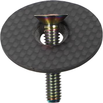 1set Bike Headset Cap Carbon Fiber Bowl Cover Aheadset Stem Cap Road Bike Easy Install