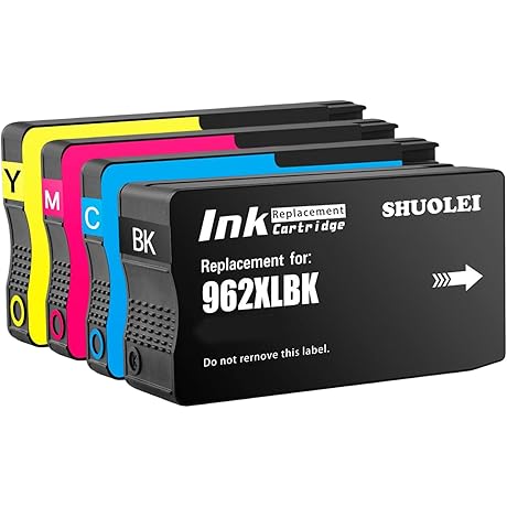 Remanufactured HP 962XL Ink Cartridges 4-Pack Combo Pack for HP OfficeJet Pro Printers