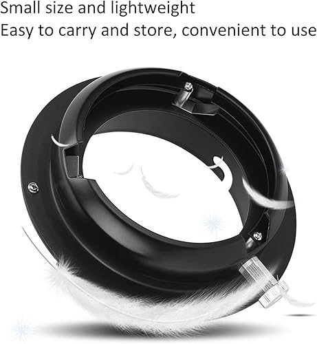 Miniatura 9 de Convertidor adaptador de aleación para montaje para montaje de luz de flash Softbox, duradero y universalmente compatible
