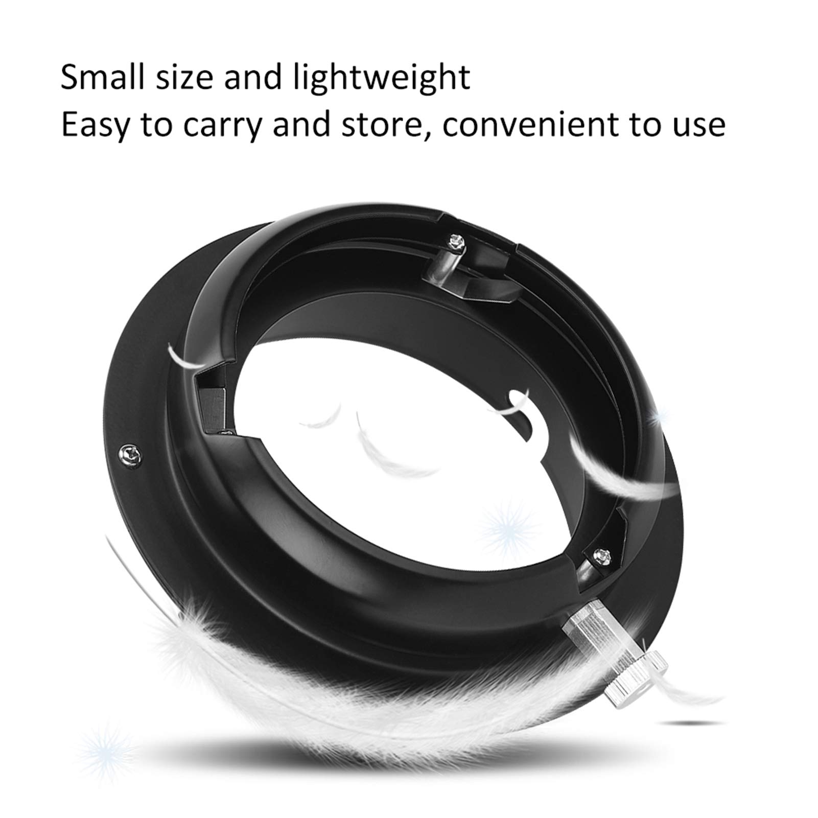 Convertisseur de Bague D'adaptation de Lumière de Photographie pour Monture Elinchrom vers pour Bowens Mount Flash Light Softbox Camera Lens Adapter Ring Alloy Accessoire
