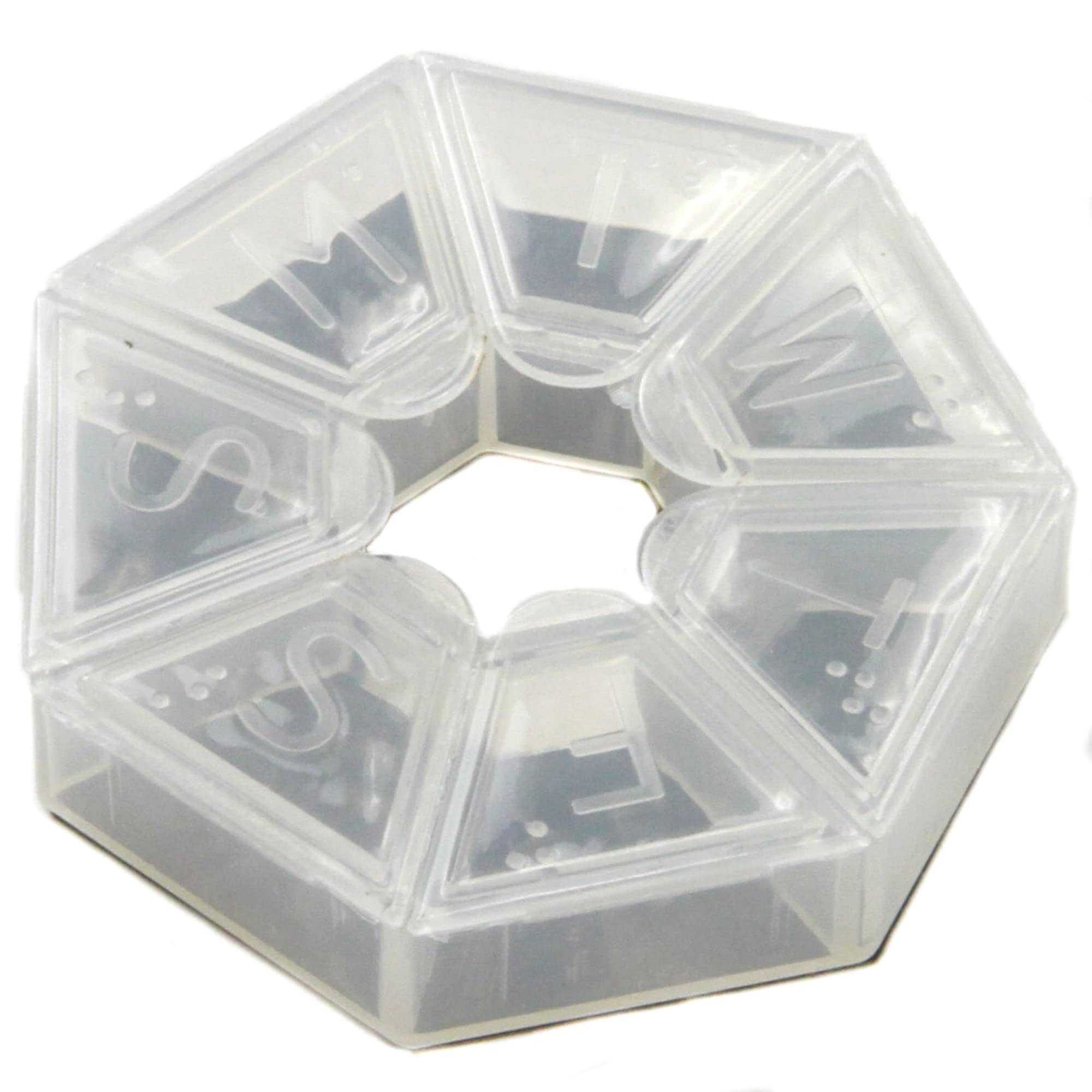 Chef Craft 21227 Select Plastic Jumbo Pill Organizer 9 Length Clear