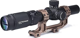 1-5x24 Rifle Scope Long Eye Relief Scope LPVO 7.6’ Eye Relief Huge Eye Box Fits Mosin 1891/30 M39 M44(Mount Not Included) - Viiko