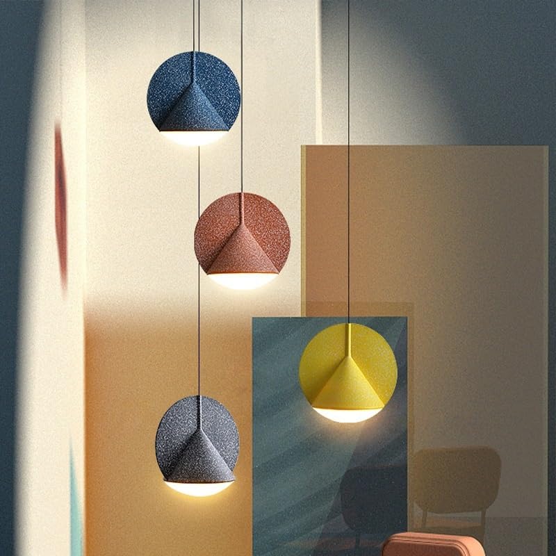 Suspension ronde CGTENBS en résine colorée de haute qualité pour salon chic