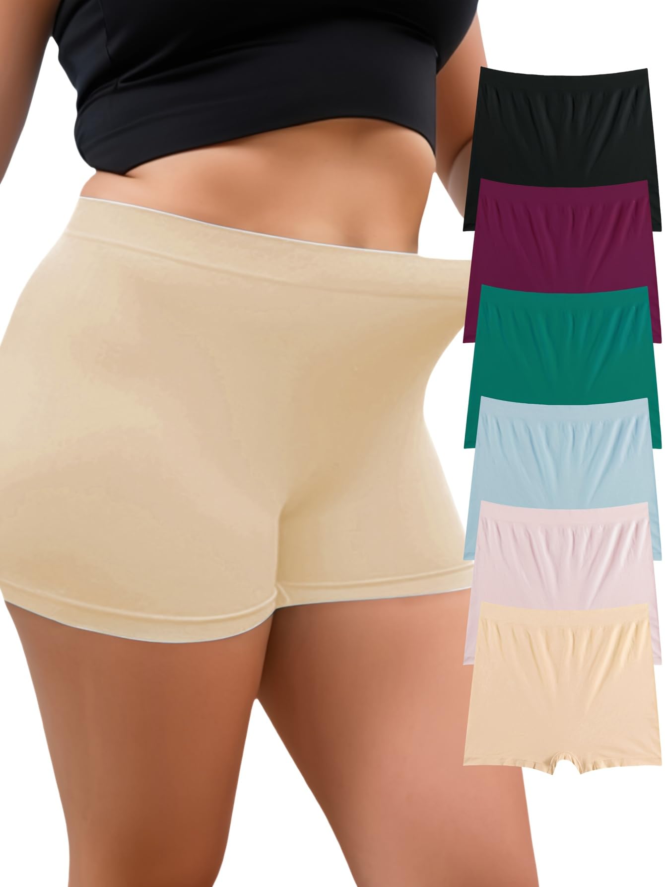 Women's Cotton Full Coverage Summer Panties | Boyshorts Hipster Briefs | Everyday Wear for Running Gym Workout | Pack of 3 - Multicolor S Till 2XL-image-49