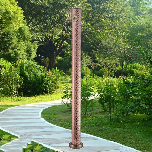 Columna de agua cilíndrica para jardín vertical, grifo exterior resistente a las heladas, apto para patios traseros, granjas y céspedes