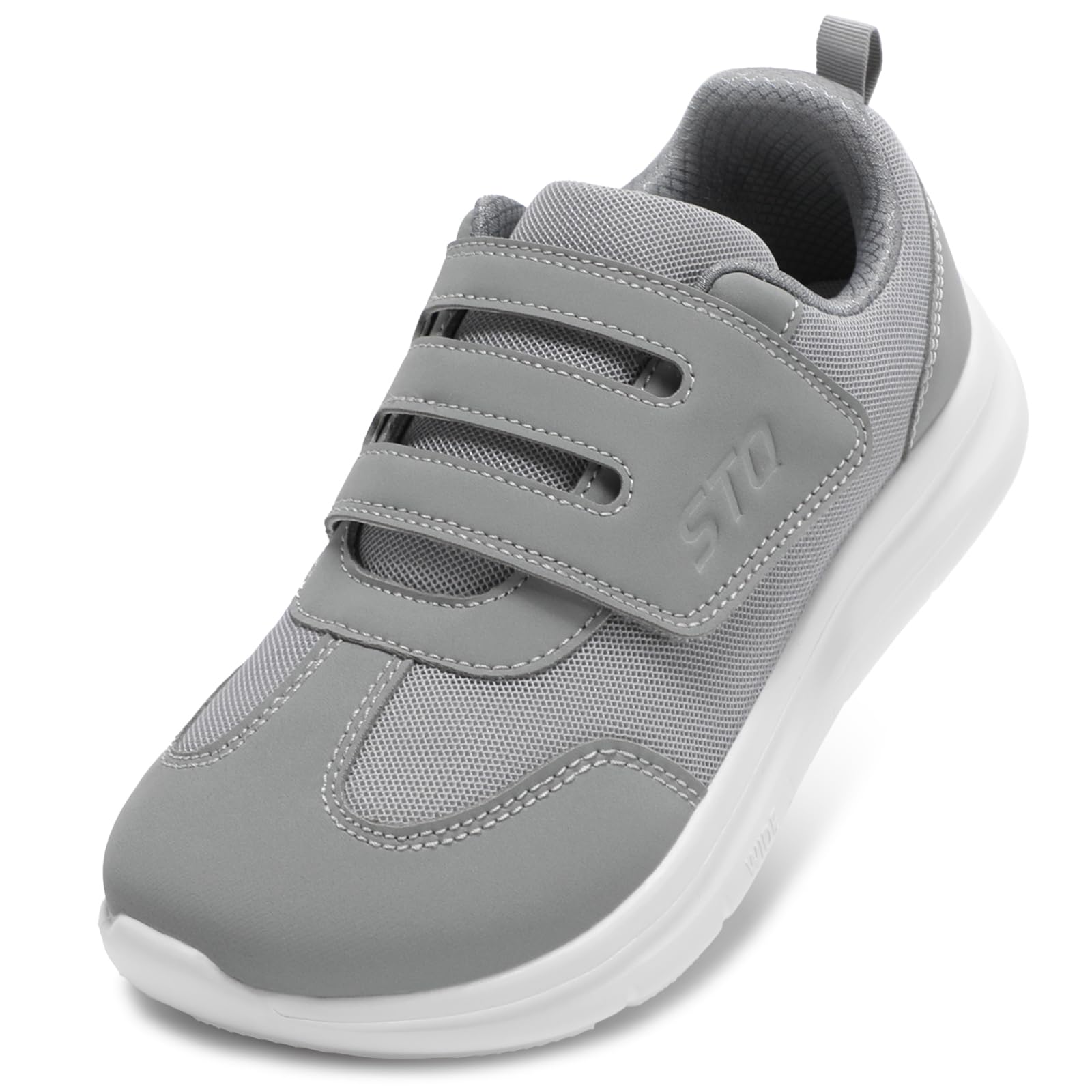 STQ Wide Toe Box Shoes Women, Hook and Loop Orthopedic Walking Shoe for Seniors, Bunions, Plantar Fasciitis, Hammertoes, Swollen Feet