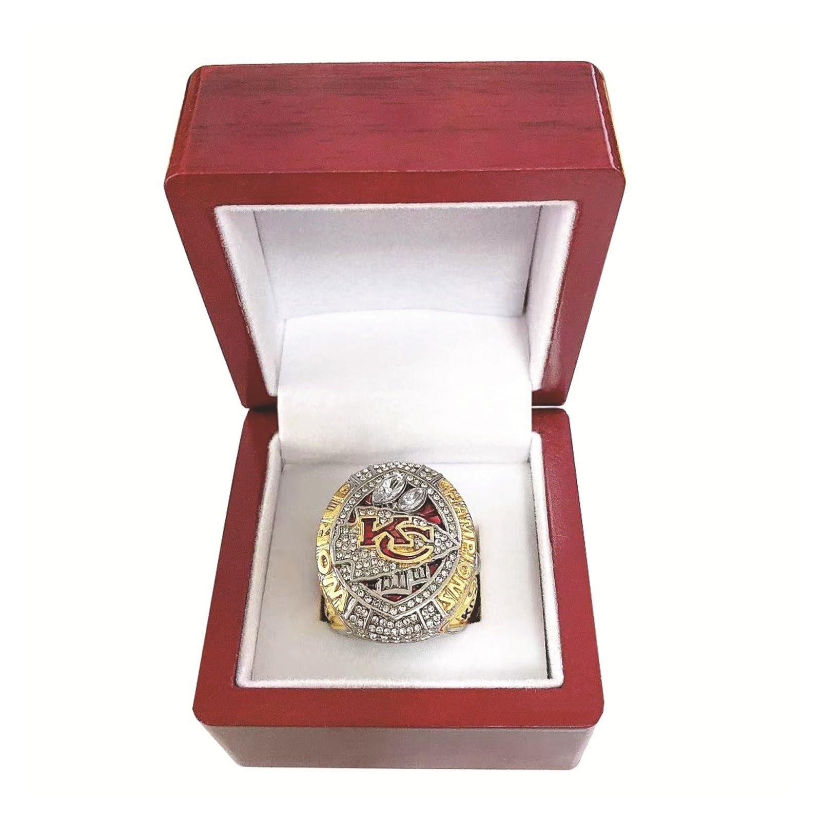 Football Champion Ring – Kansas Mahomes 15 – Erinnerungsgeschenk for Fans