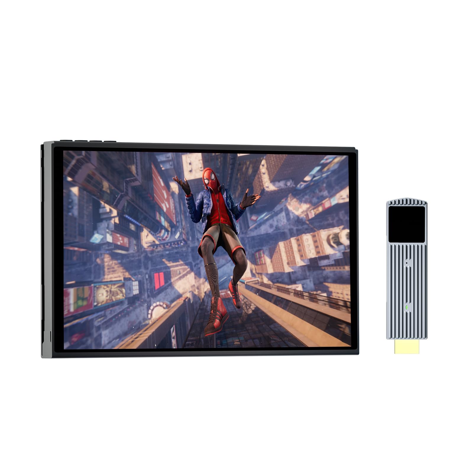 PeakDo 7 inch 60Hz Streaming Gaming Handheld, 0 Latency 100ft Wireless Game Console Monitor Touchscreen for PC,Xbox,PS5/4,Switch(V3 SE)