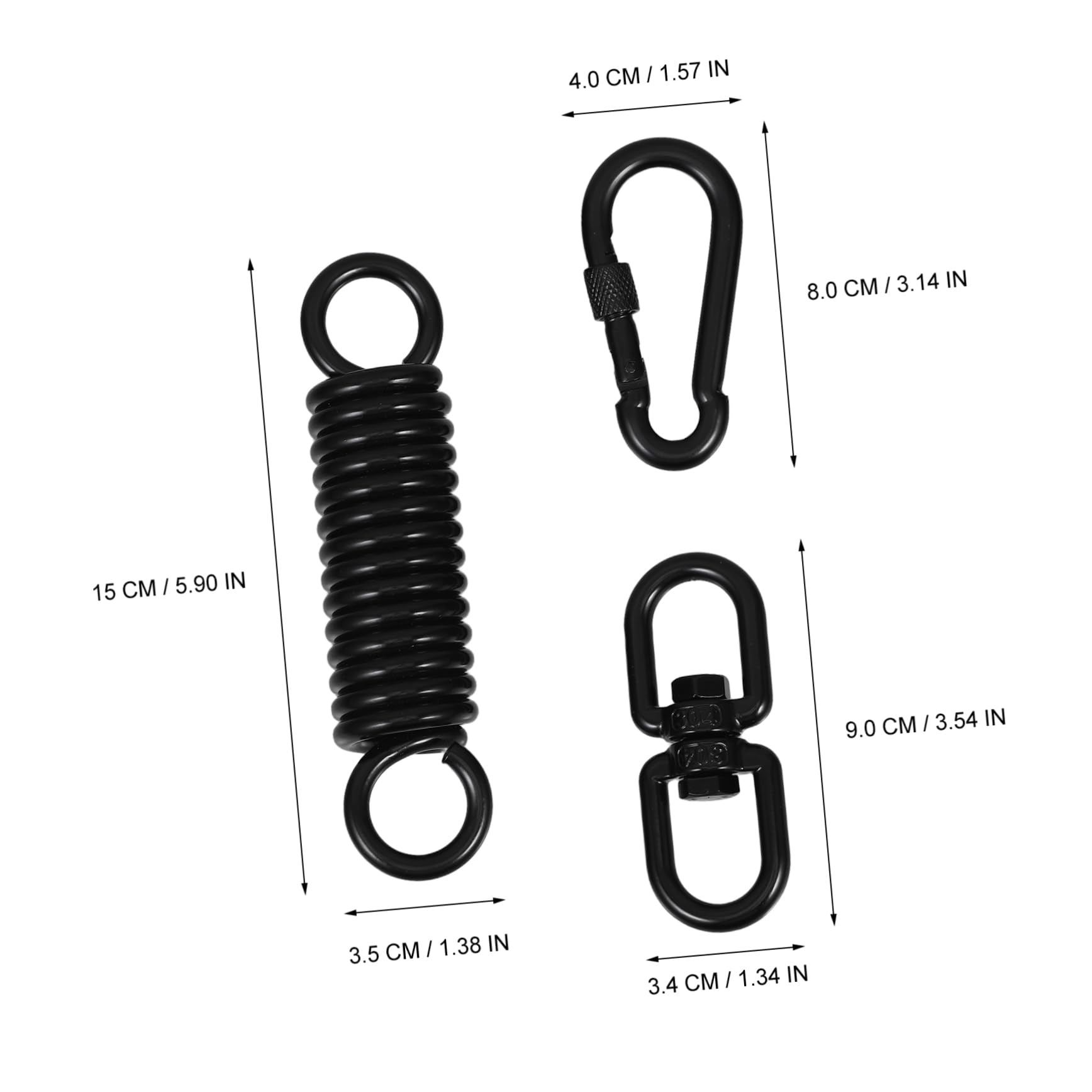 BESPORTBLE Swivel Hooks Kit 1 Set for Swing Chair Hammock Tent Porch Swing Hardware Ceiling Mounting