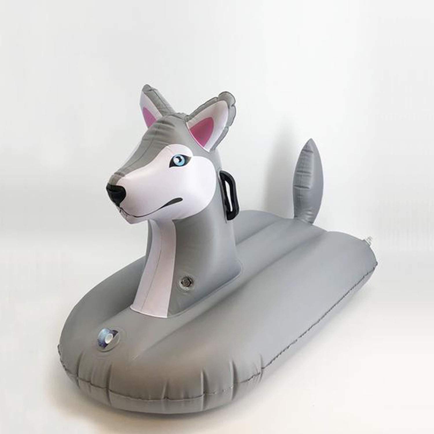 Jet CreationsInflatable Husky Dog Tube Pool floatie ridable Blow up Summer Beach Swimming Pool Party Lounge raft Decorations Toys Kids Adults 38 inch Fun-HUSKYM,Multi