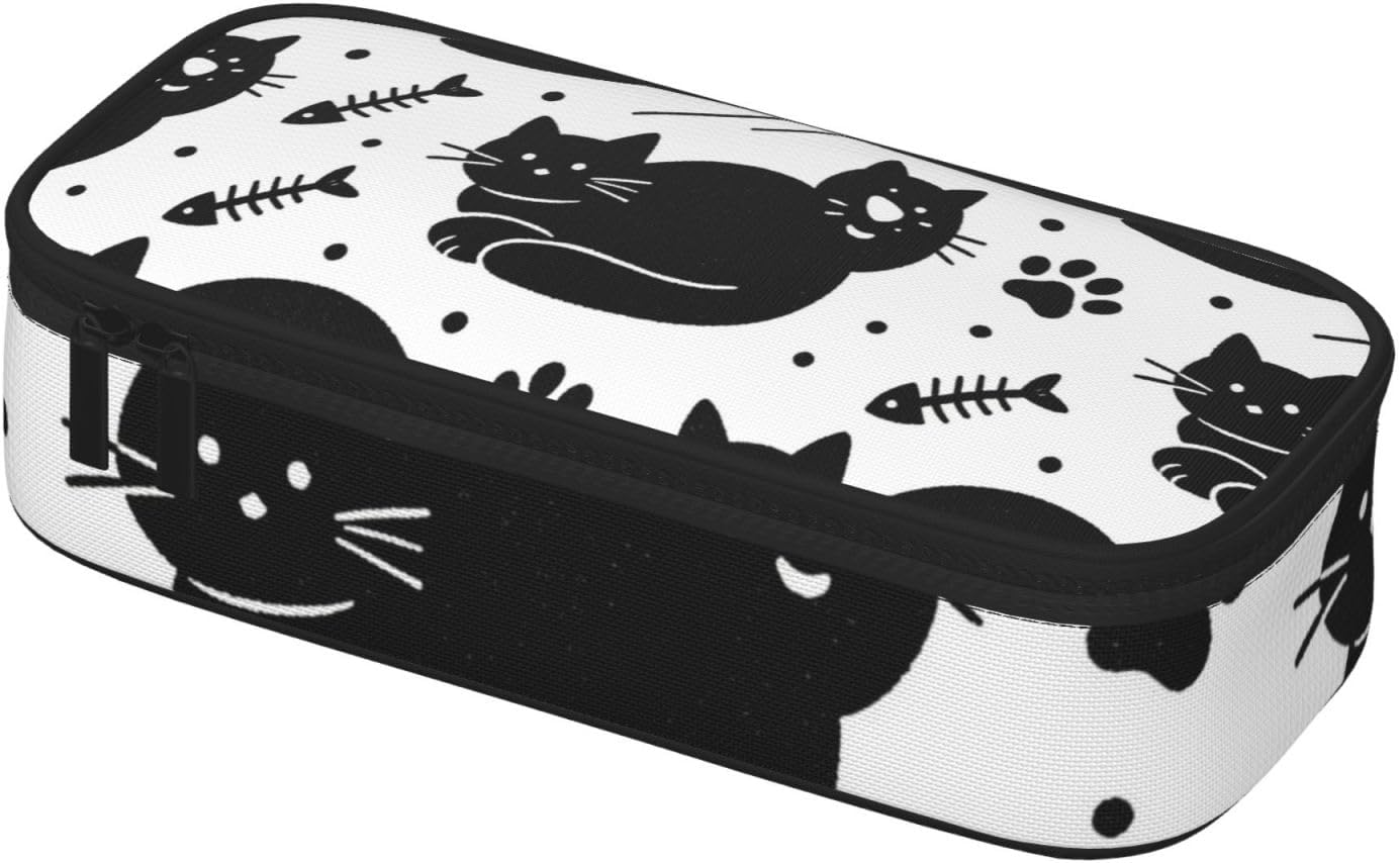 black cat1 Full-print Multifunctional Pen Organizer Storage Pouch image 2
