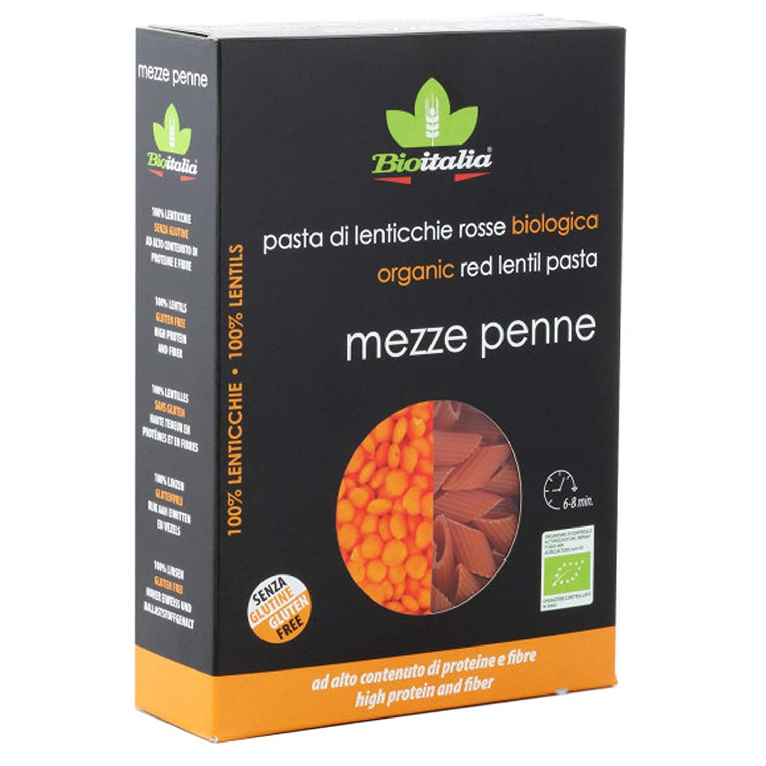 BioitaliaOrganic Lentil Mezze Penne Pasta 250g