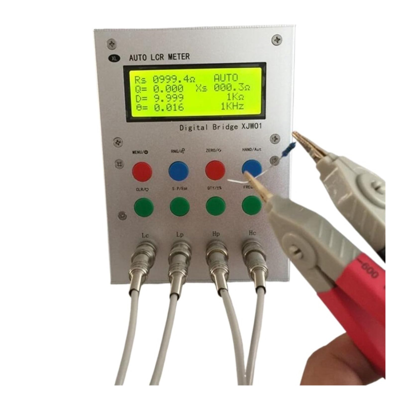 LCR Messgerät, Digitale Brücke 0,3% LCR-Tester Widerstand, Induktivität, Kapazität, ESR(As Shown C)