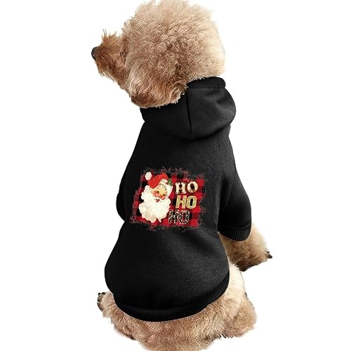HO HO HO Sudaderas con Capucha para Perros pequeños Ropa para Perros pequeños Chaleco Ropa para Chihuahua…
