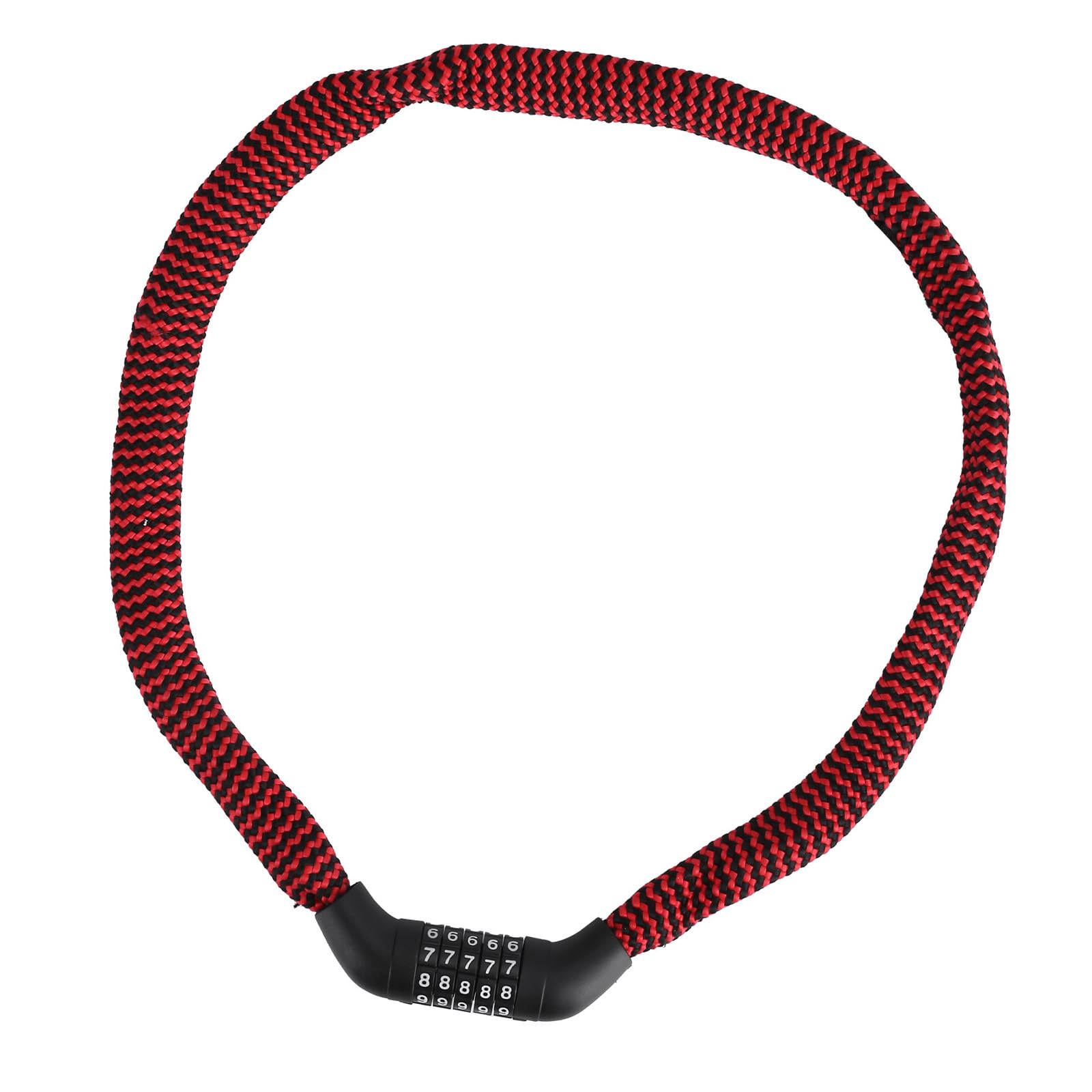 Road Bike Chain Long Antitheft Bicycles Chains 5 Digit Combination Bike Locks for Motorcycle, Scooter, Fence Password Bicycles for Outdoor Cycling