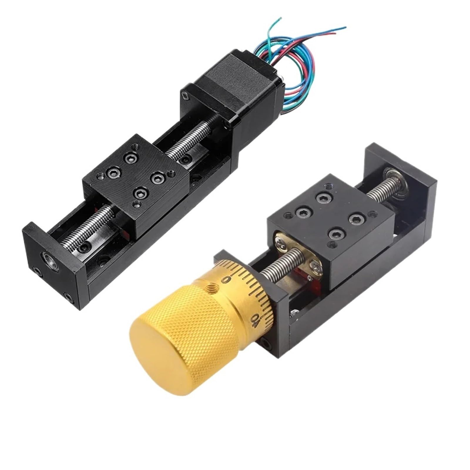Mini Tavolo Scorrevole Tipo T Attuatore su Guida lineare ASSE Z Guida for Il Trasporto Piattaforma Kit Motore Passo-Passo da 28 mm Scorrimento Manuale(250stroke 12mm Pitch)