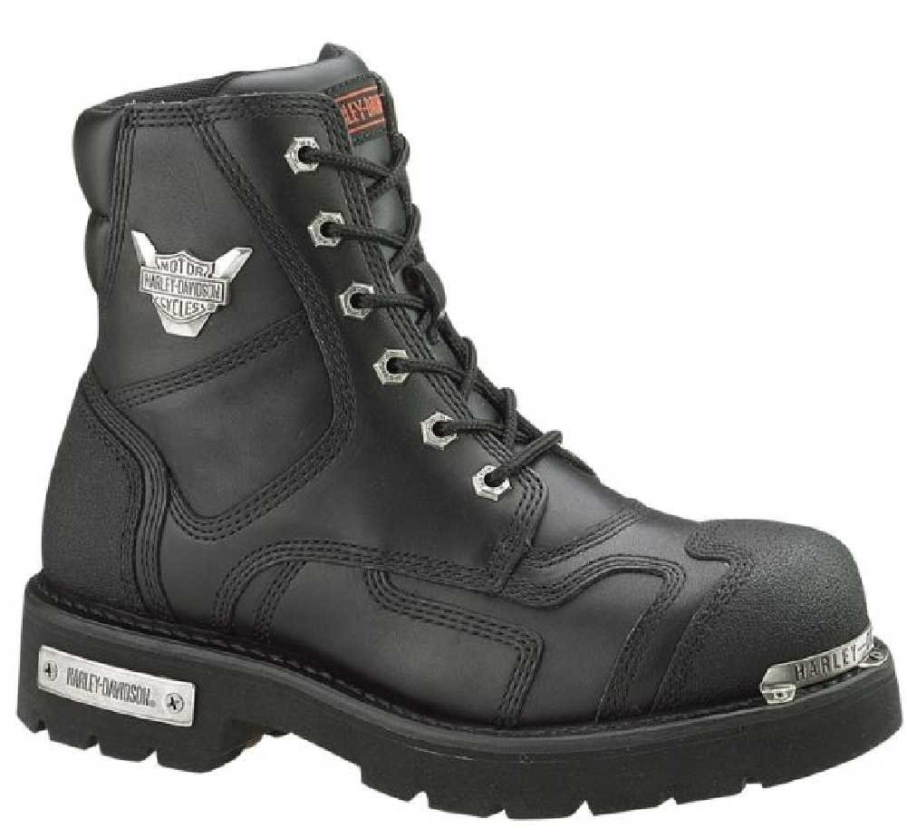 Harley-Davidson Women's Stealth 5.25-Inch Lace-Up Motorcycle Boots, Black D81641