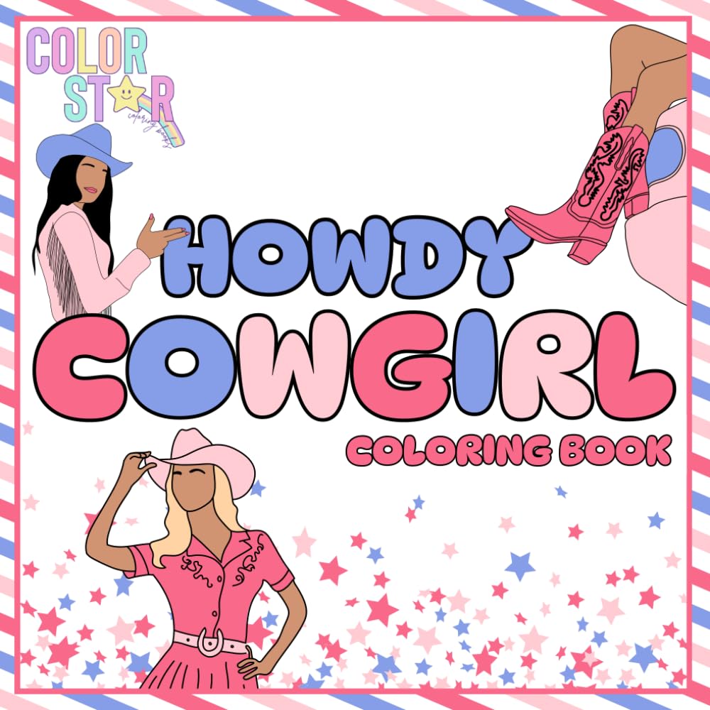 Howdy Cowgirl Coloring Book