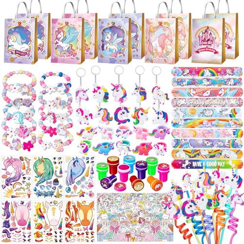JOLJUMP 132 Pcs Party Favors Birthday Supplies Girls Bags Goodie Bag Stuffers Filler Party Supplies