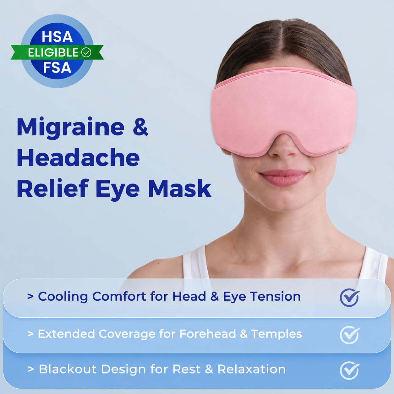 Cooling Gel Eye Mask Reusable Cold Compress
