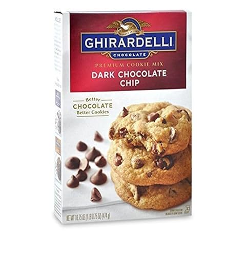 Miniatura 4 de Ghirardelli, mezcla de galletas premium, chispas de chocolate oscuro, 16.75 onzas