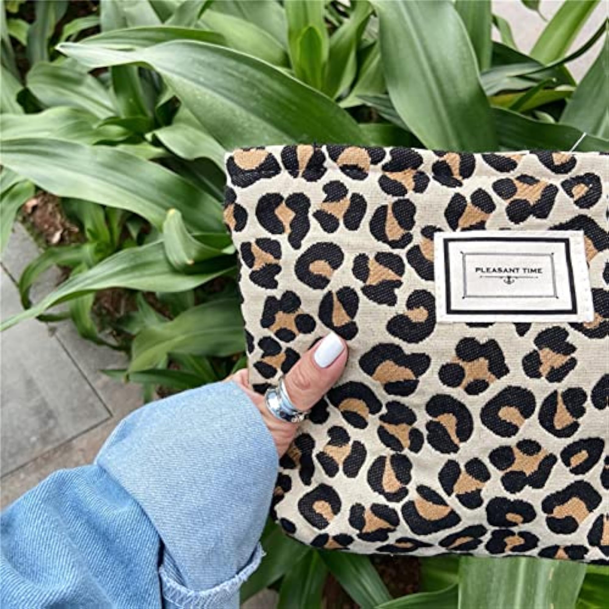 Canvas Zipper Makeup Bag, Travel Washing Pouch
