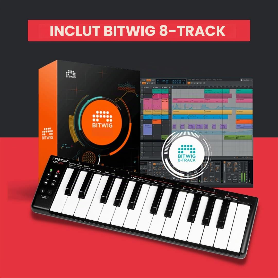 Nektar Contrôleur de clavier MIDI USB SE25