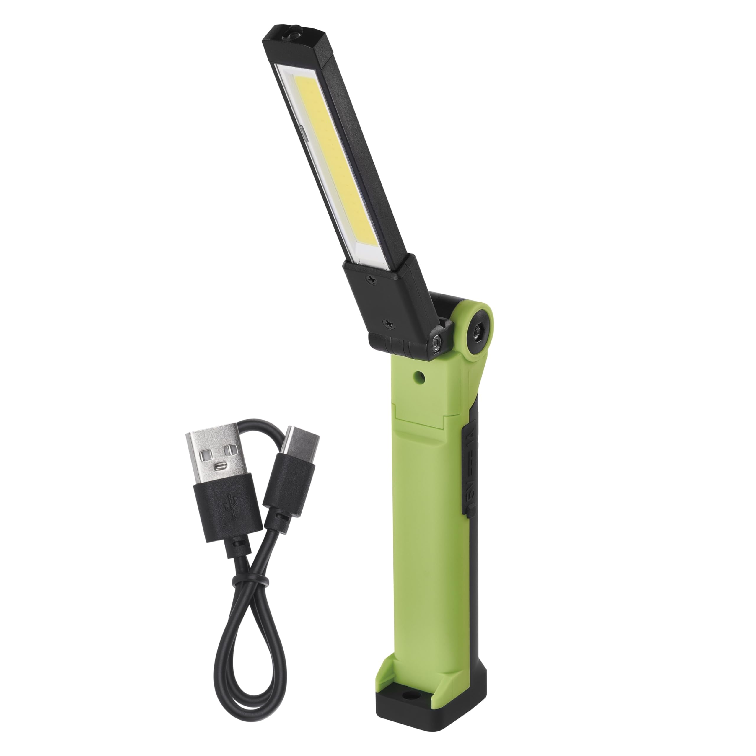 Emos Green Led Battery Work Light 360° Rotatable 6 Light Modes Cob Rechargeable Inspection Light Waterproof Workshop Lamp With 2000 Mah Battery Including Usb-C Charging Cable Light Duration 13 Hours