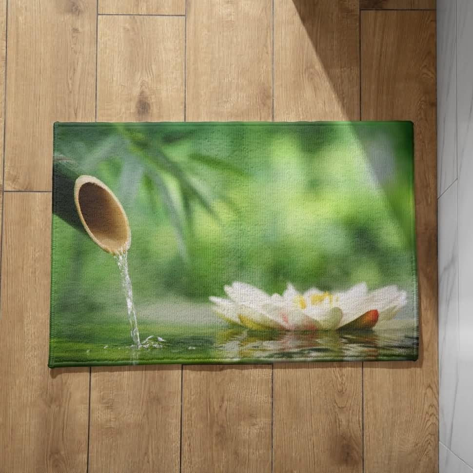 Isdreem Tapis de Bain Coloré Tapis Exterieur Porte D'Entrée Zen Tapis de Bain Antiderapant Tapis Salle de Bain Hyper Absorbant Tapis Décoratifs...