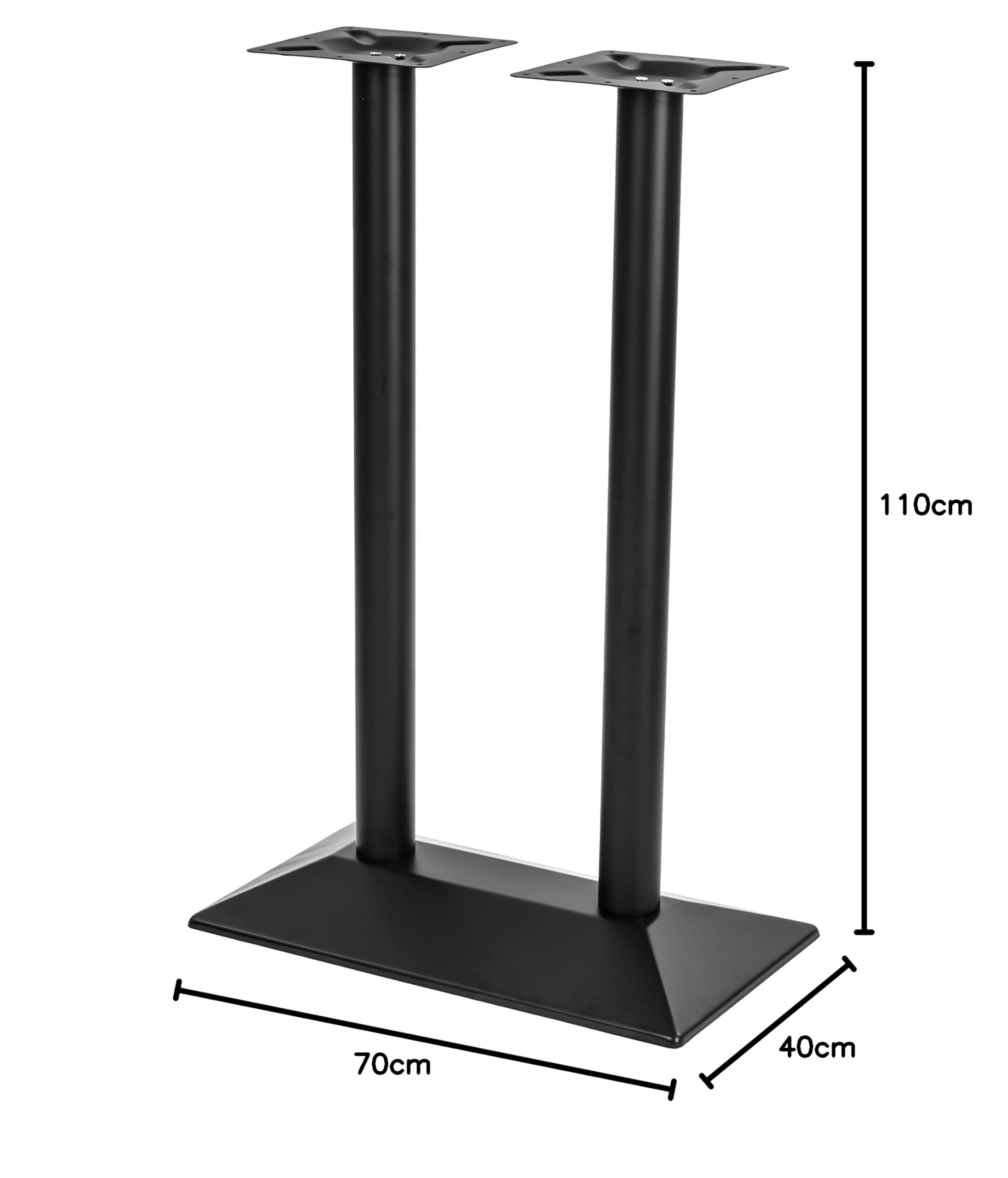 110cm Stehtisch Tischgestell für Beistelltische Kantinen Bistros Mensa | Verschiedene Modelle (Doppel 110cm)