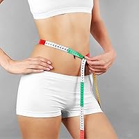 Vista 2 de Cinta métrica para el cuerpo, tela, costura, tela a medida, medidas para manualidades en casa, 60 pulgadas/59.1 in, suave, multicolor, cinta métrica