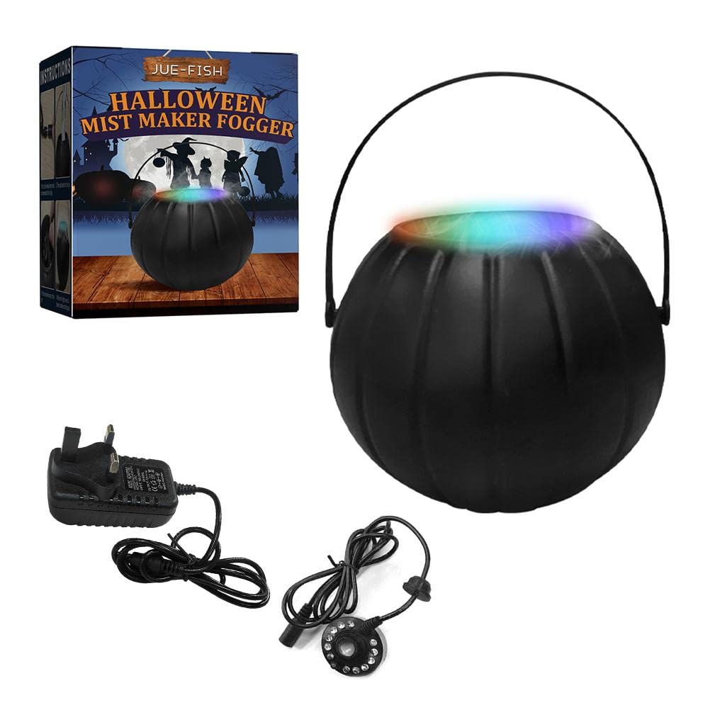 Halloween Heksen Ketel met Mist Maker Zwarte Heks Halloween Heksen Ketel met Mist Maker Zwarte Heks