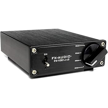 FX-AUDIO- FX-1001Jx2 TPA3116 デジタルアンプIC搭載 60W×2ch ParallelBTLデュアルモノラル パワーアンプ (ブラック)