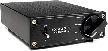 FX-AUDIO- FX-1001Jx2 TPA3116 60W x 2ch ParallelBTL Dual Mono Power Amplifier Black