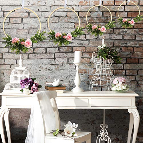 Sntieecr 8 Pack 4 Sizes Bamboo Floral Hoop Wreath Wooden Macrame Bamboo Rings Dream Catcher Craft Hoop Set For Diy Wedding Wreath And Wall Hanging Crafts (5 Inch/ 6 Inch/ 8 Inch/10 Inch) #TOP4