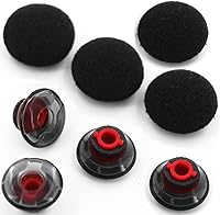 Vista 3 de A-Focus Voyager 5200 - Juego de almohadillas de repuesto para los oídos, cómodos kits de almohadillas de espuma para los oídos, geles de oído Gris