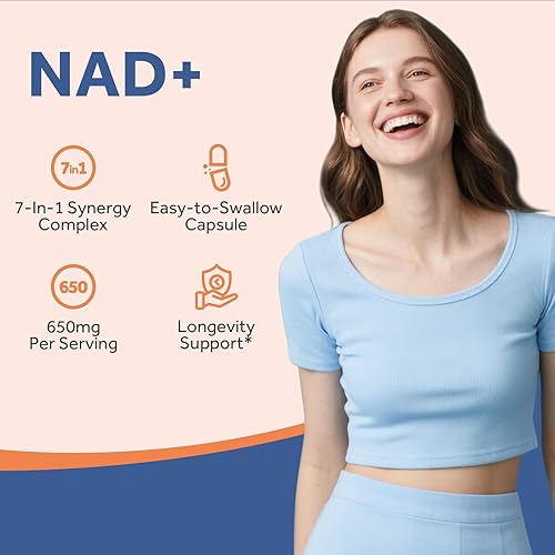 Miniatura 6 de Doctor's Recipes Suplemento NAD+, ribósido de nicotinamida, resveratrol, alternativa NMN para antienvejecimiento, con glicinato de magnesio y